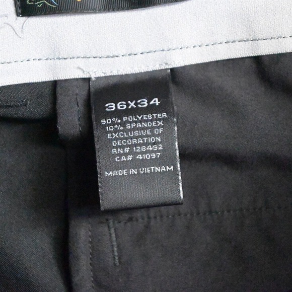Greg Norman 36 x 34‎ Black Stretch Waist Performance Tech Mens Golf Pants - Picture 4 of 7